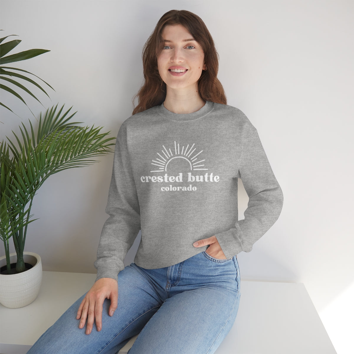 Crested Butte Unisex Heavy Blend Crewneck Sweatshirt