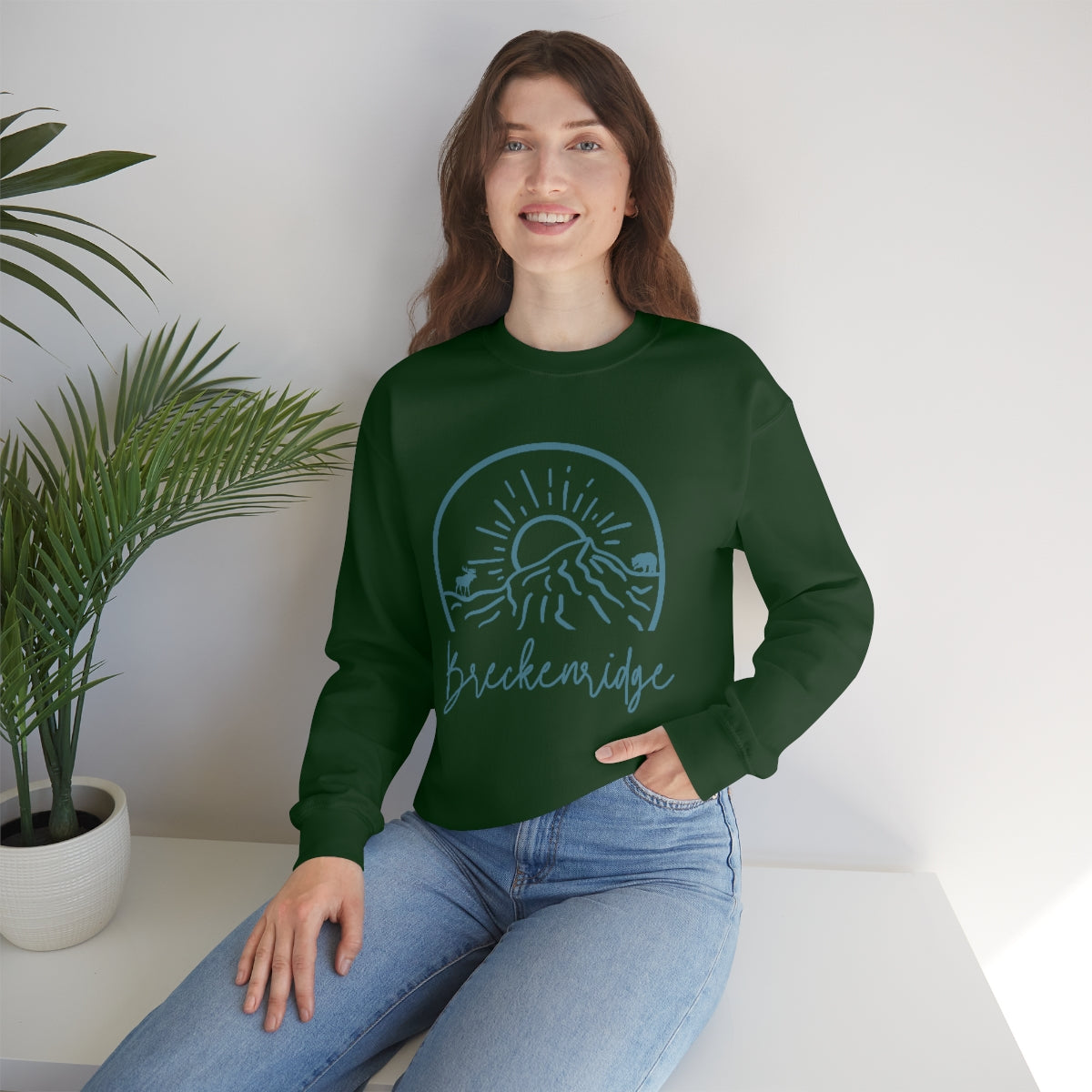 Breckenridge Colorado Unisex Heavy Blend Crewneck Sweatshirt