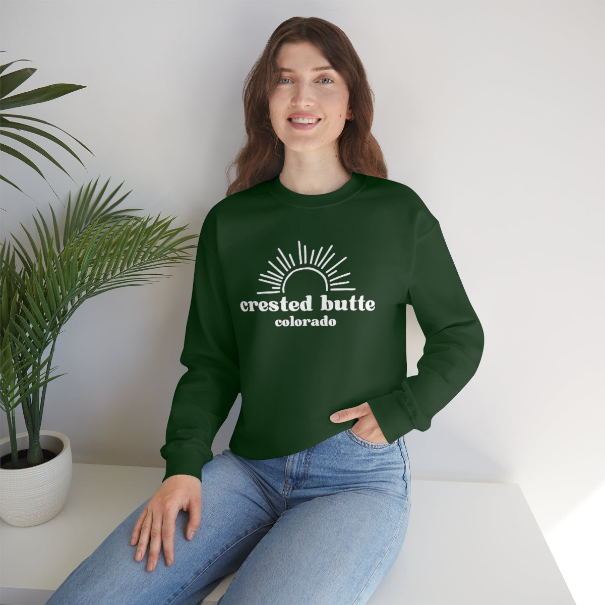 Crested Butte Unisex Heavy Blend Crewneck Sweatshirt