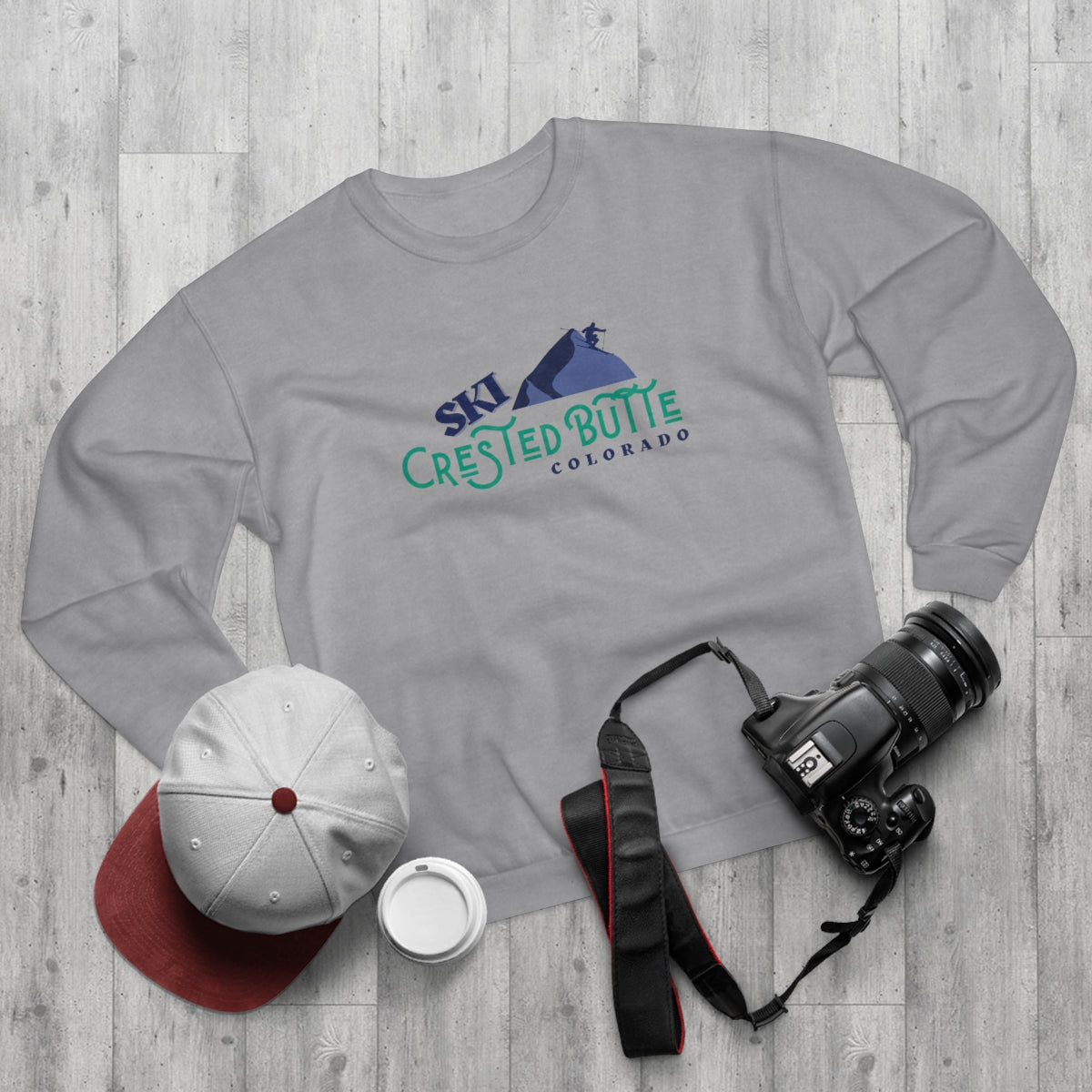 Crested Butte Unisex Crew Neck Sweatshirt | Colorado Gifts | Ski Weekend