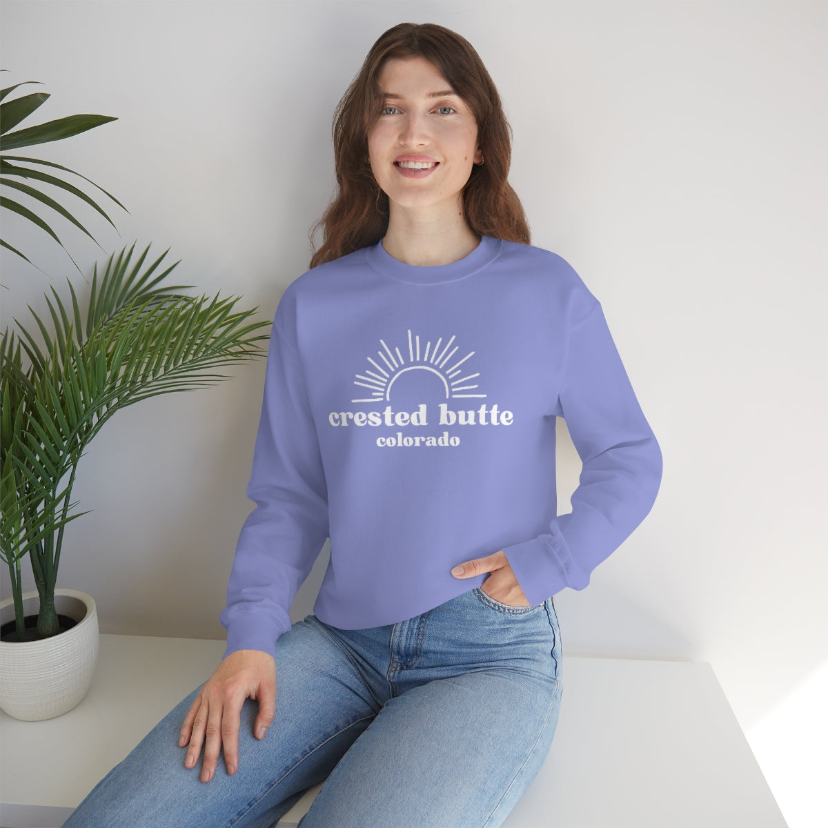 Crested Butte Unisex Heavy Blend Crewneck Sweatshirt