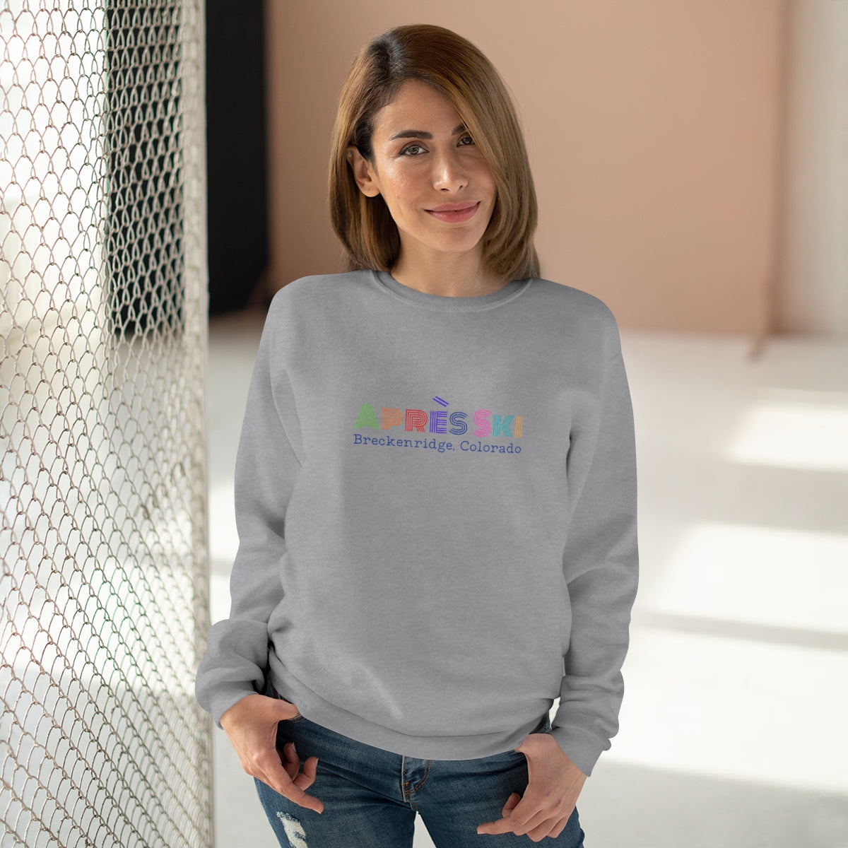 Apres Ski Unisex Crew Neck Sweatshirt | Colorado Gifts | Ski Trip Apparel