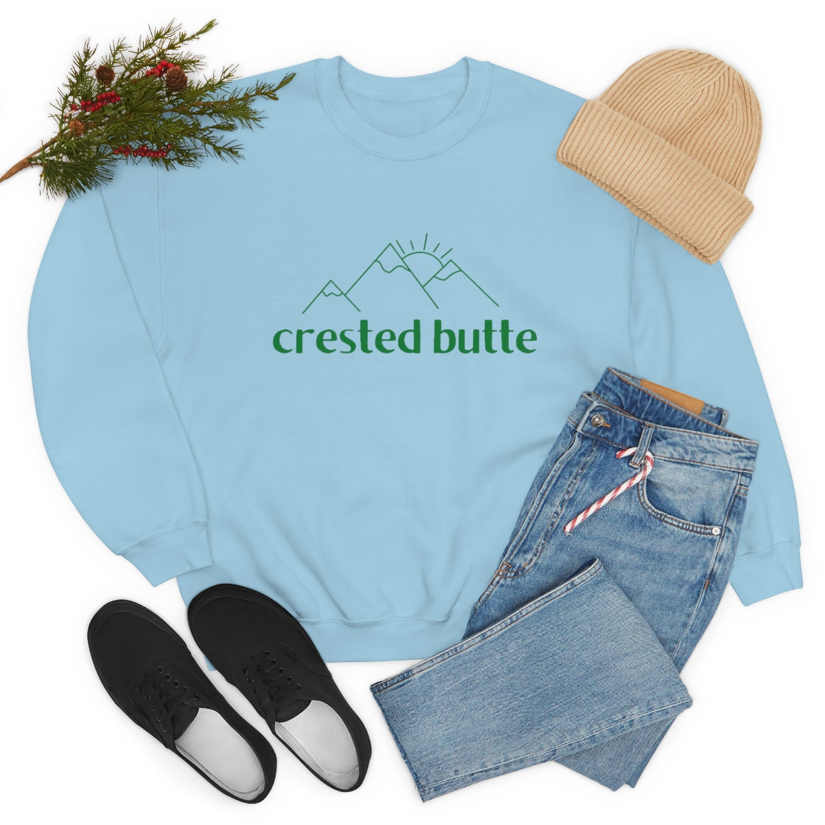 Crested Butte, Colorado Crewneck Sweatshirt