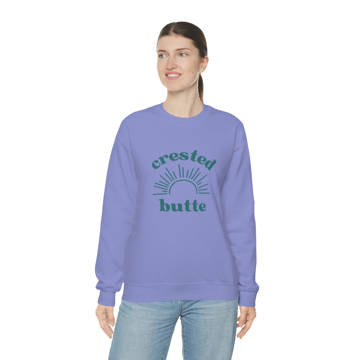 Crested Butte Colorado Unisex Heavy Blend Crewneck Sweatshirt