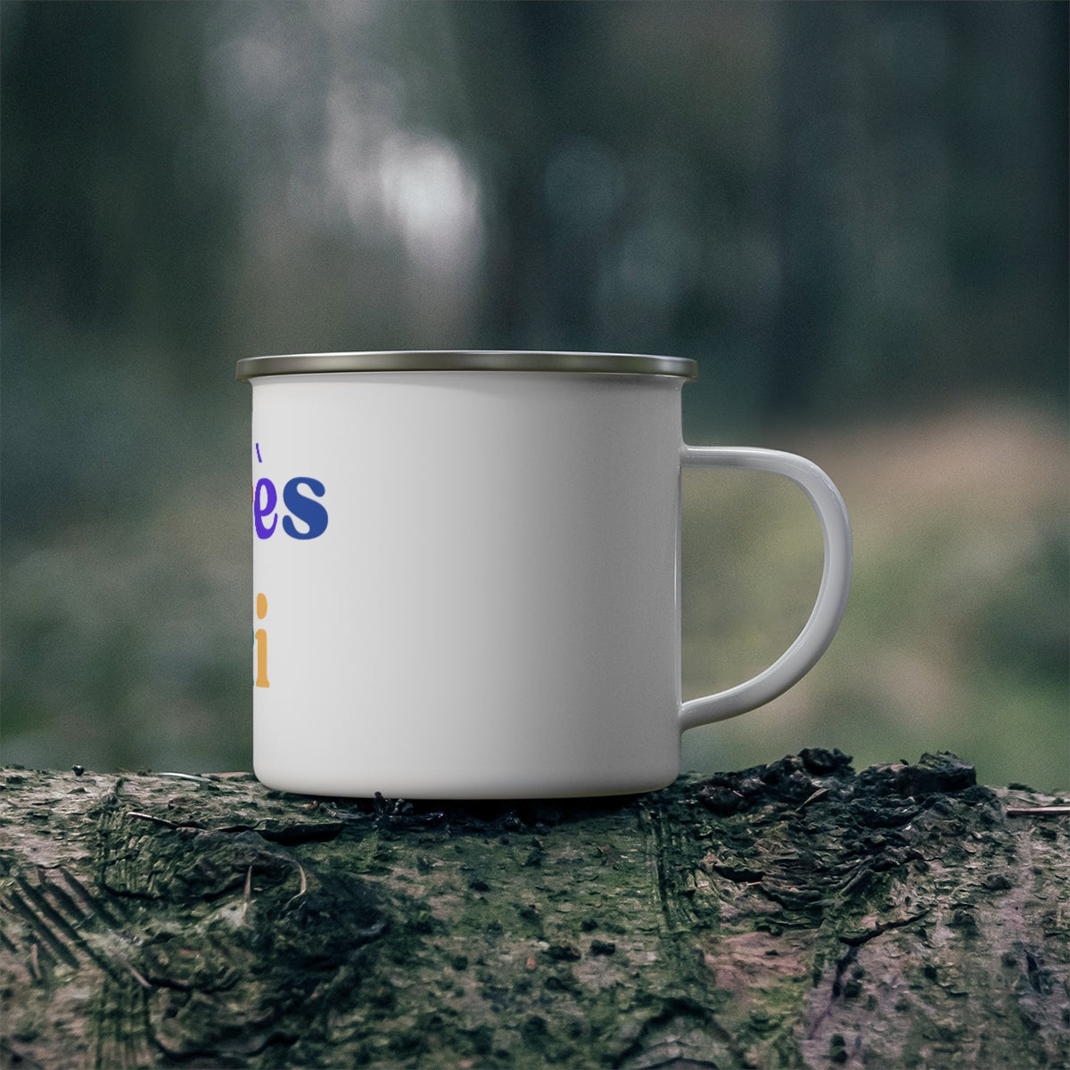 Apres Ski Enamel Camping Mug