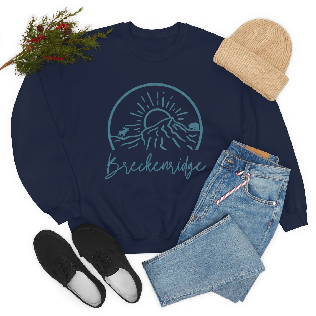 Breckenridge Colorado Unisex Heavy Blend Crewneck Sweatshirt