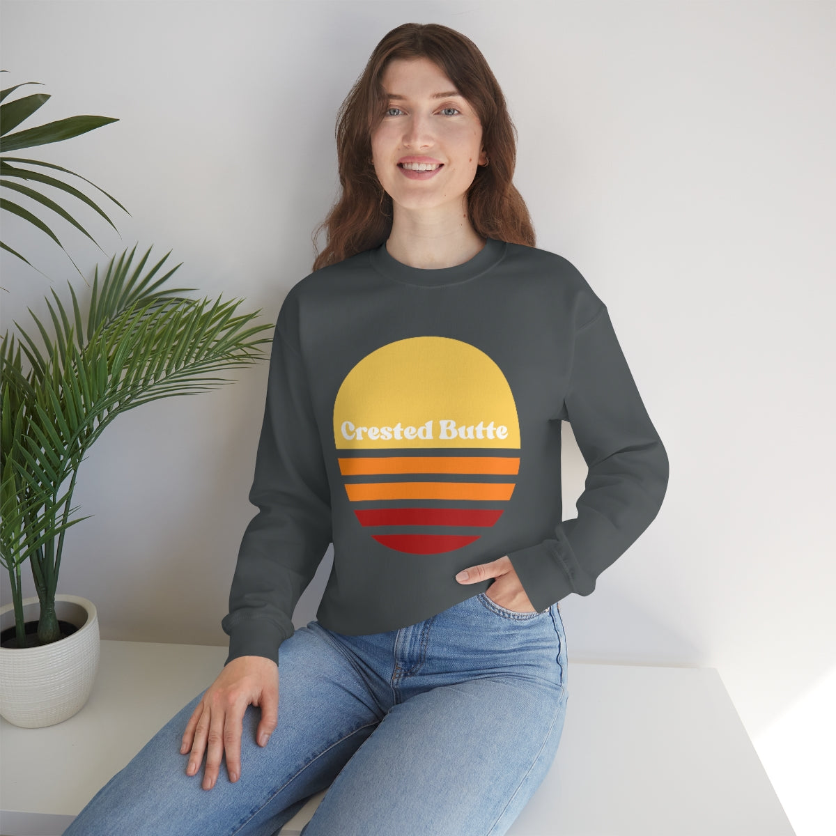 Crested Butte Sweatshirt, Colorado Gifts, Women's Colorado Sweatshirts, Unisex Heavy Blend Crewneck Sweatshirt