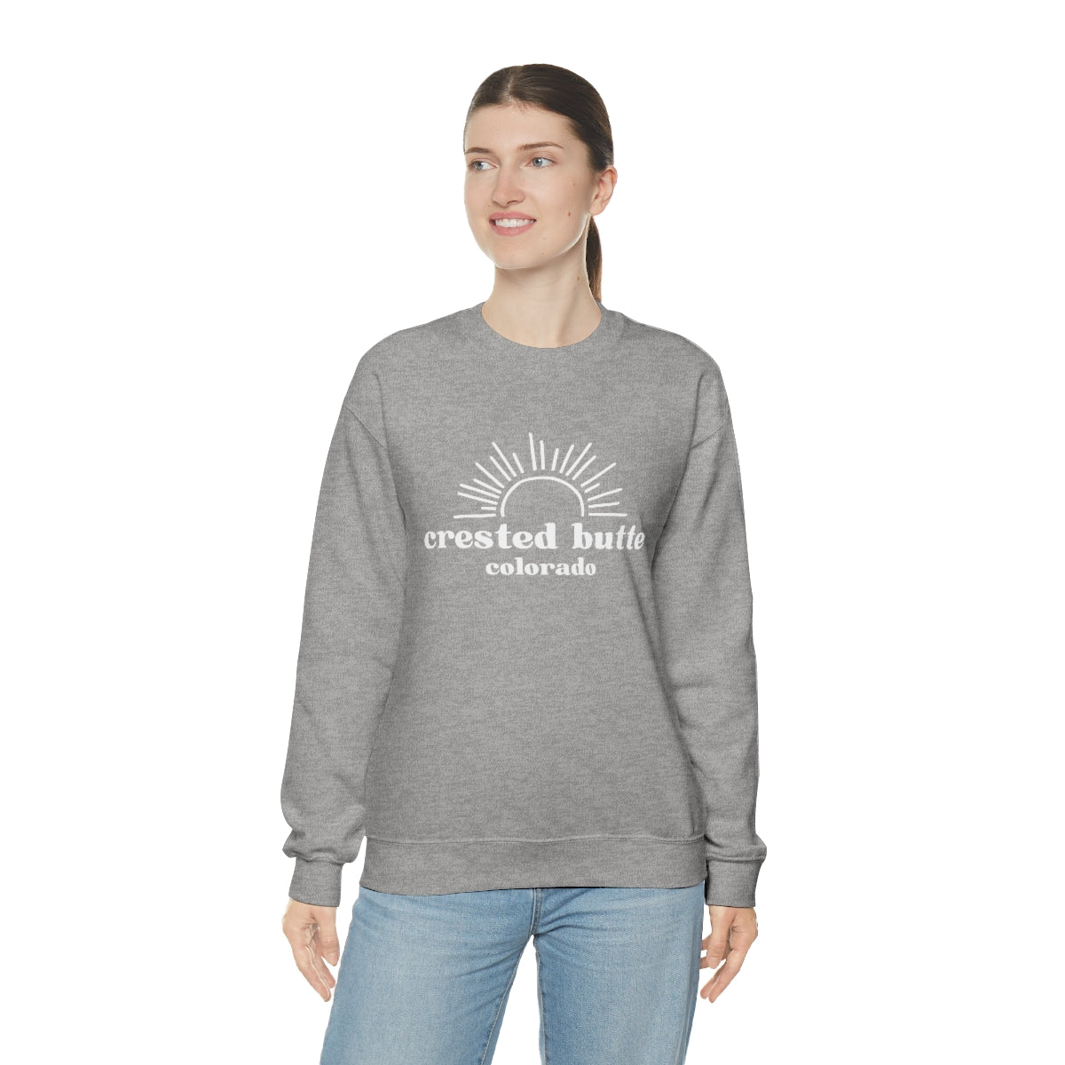 Crested Butte Unisex Heavy Blend Crewneck Sweatshirt