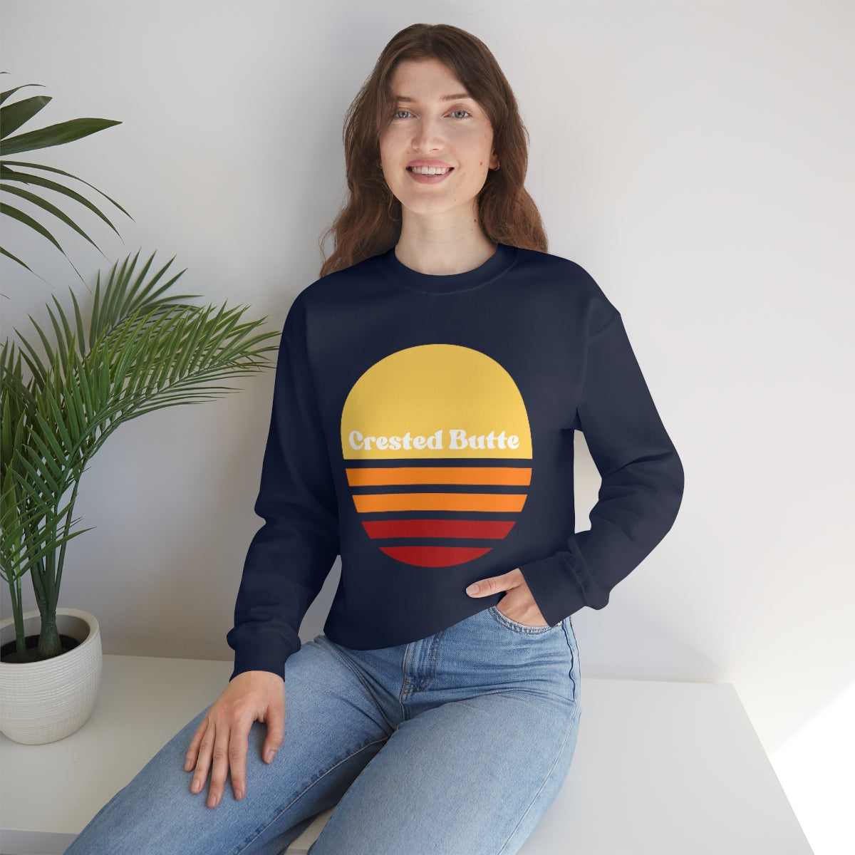 Crested Butte Sweatshirt, Colorado Gifts, Women's Colorado Sweatshirts, Unisex Heavy Blend Crewneck Sweatshirt