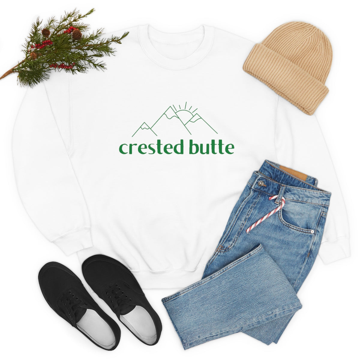 Crested Butte, Colorado Crewneck Sweatshirt