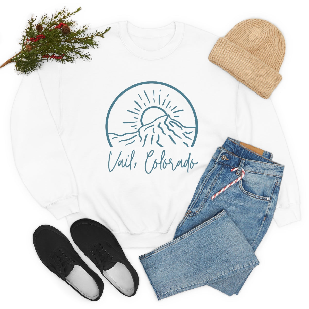 Vail, Colorado Unisex Heavy Blend Crewneck Sweatshirt