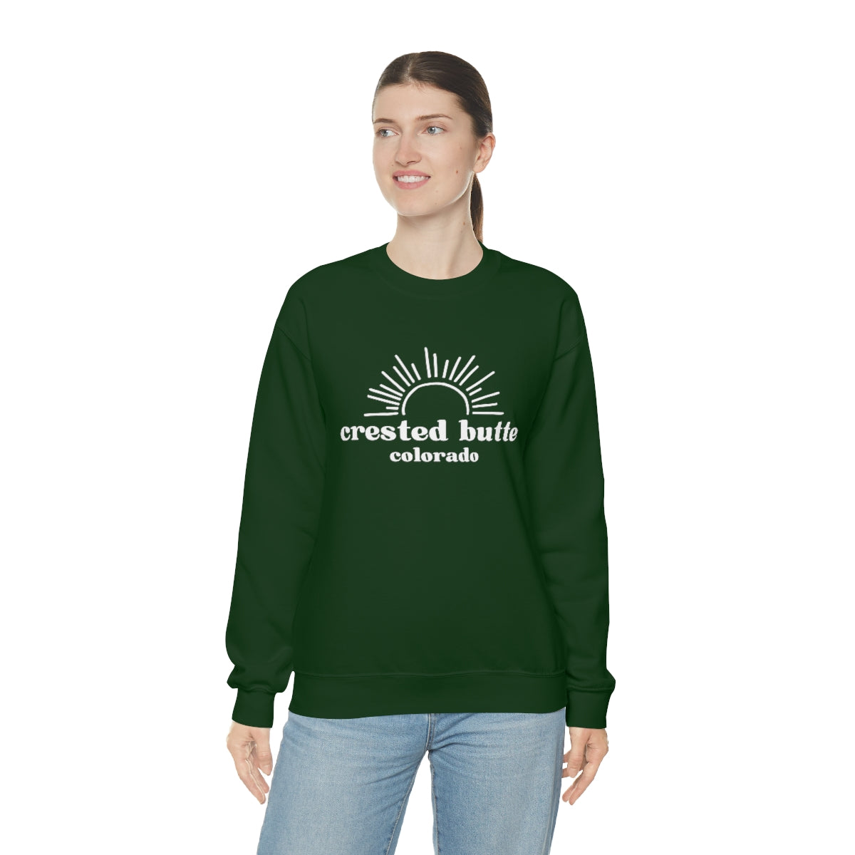 Crested Butte Unisex Heavy Blend Crewneck Sweatshirt