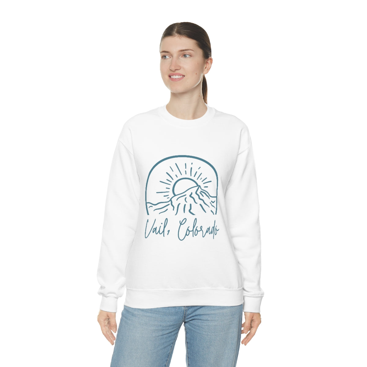 Vail, Colorado Unisex Heavy Blend Crewneck Sweatshirt