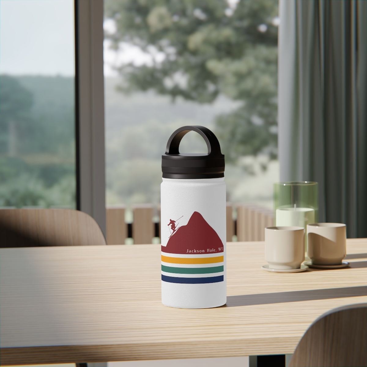 Jackson Hole, Wyoming Stainless Steel Water Bottle