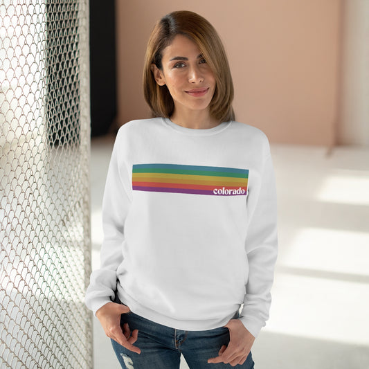 Colorado Unisex Crew Neck Sweatshirt, Colorado Gifts, Colorado skiing, Colorful Colorado