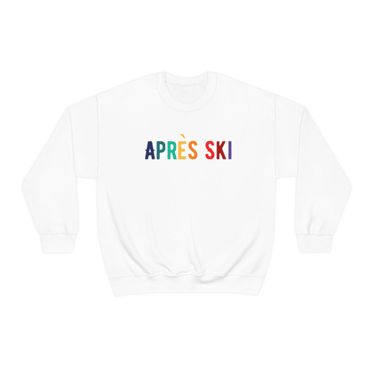 Apres Ski Unisex Heavy Blend Crewneck Sweatshirt, Colorado Gift, Girls Weekend