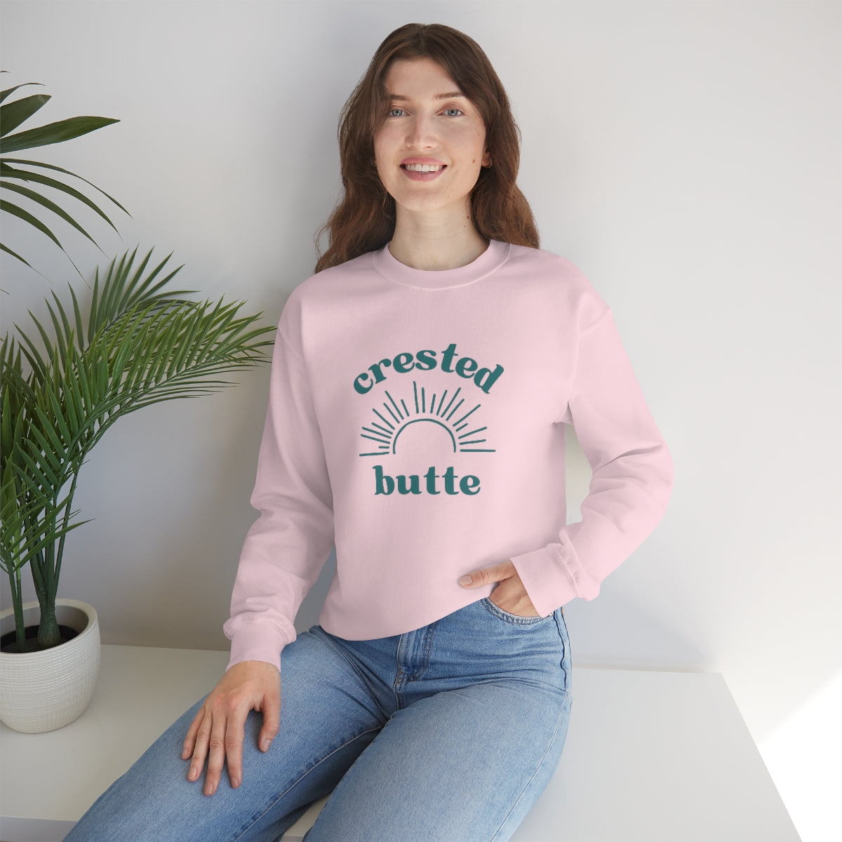 Crested Butte Colorado Unisex Heavy Blend Crewneck Sweatshirt