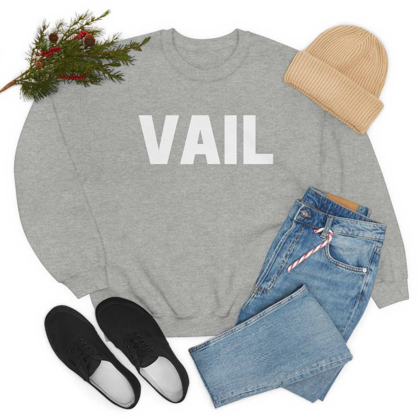 Vail Unisex Heavy Blend Crewneck Sweatshirt, Vail Colorado, Colorado Gifts