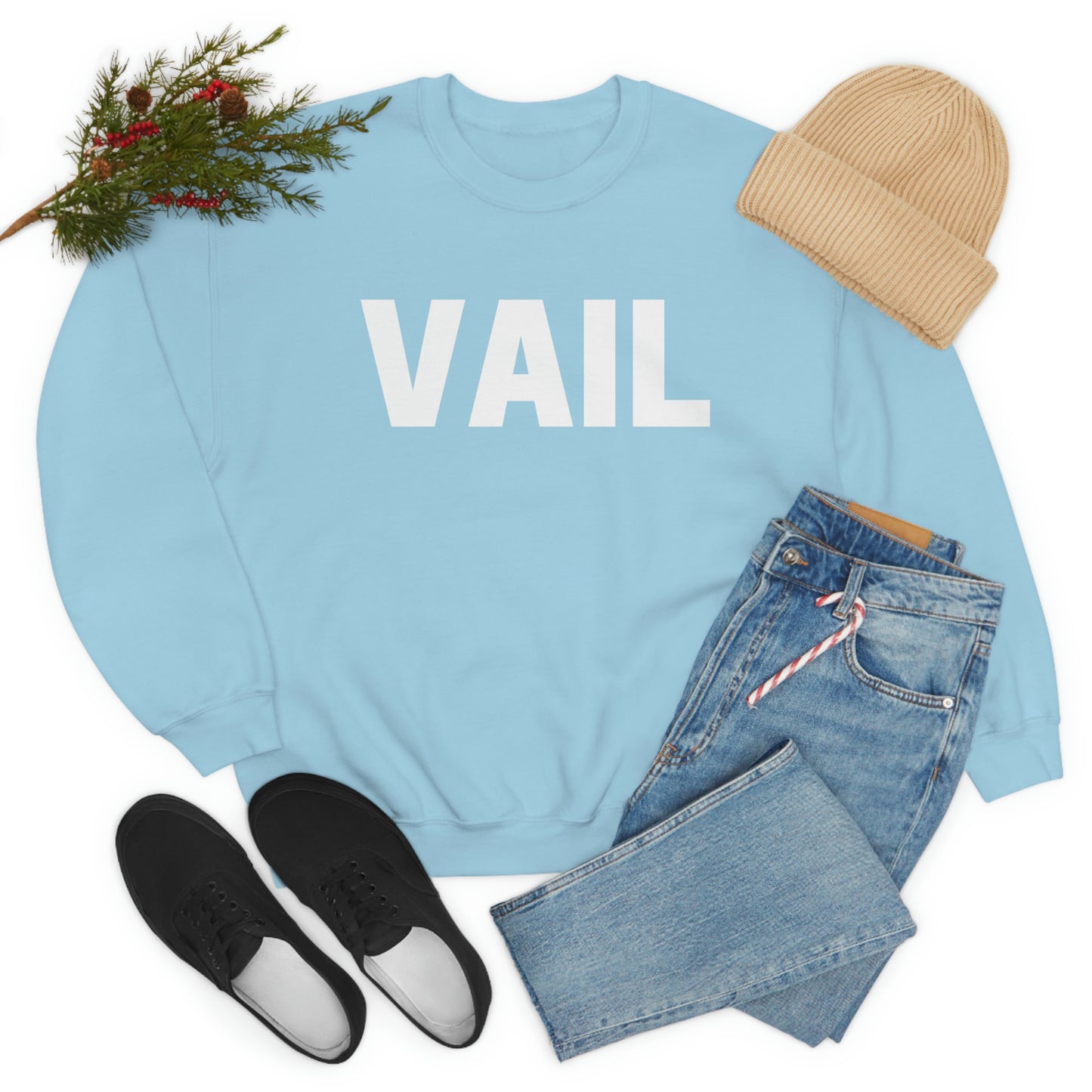 Vail Unisex Heavy Blend Crewneck Sweatshirt, Vail Colorado, Colorado Gifts