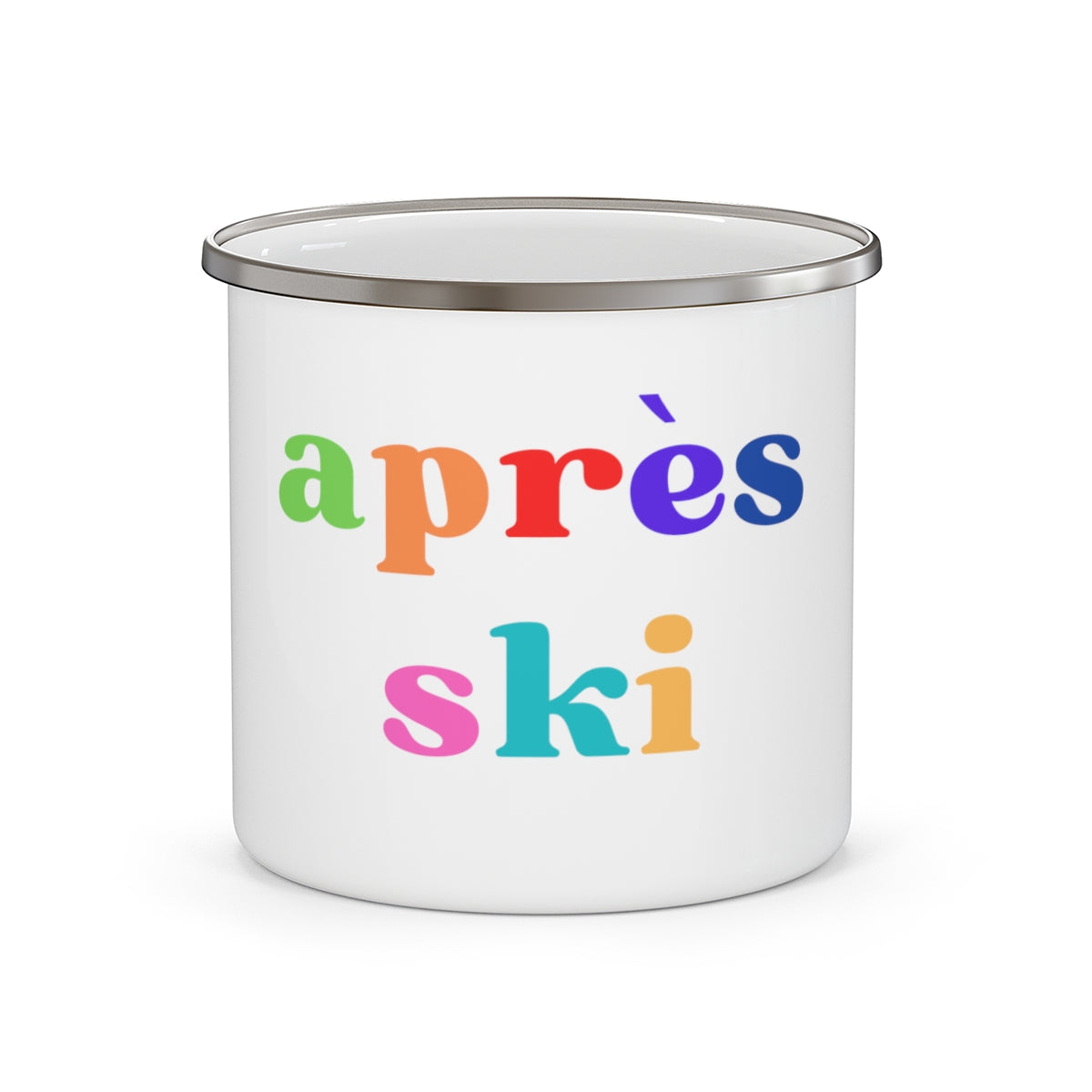 Apres Ski Enamel Camping Mug