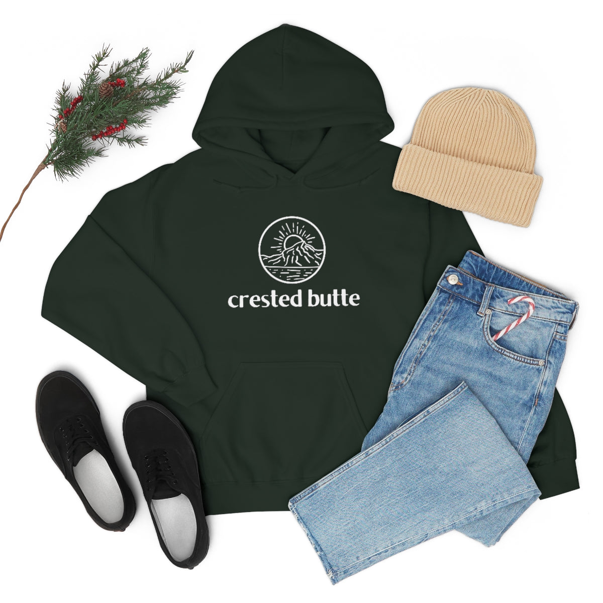 Crested Butte Colorado Hooded Sweatshirt