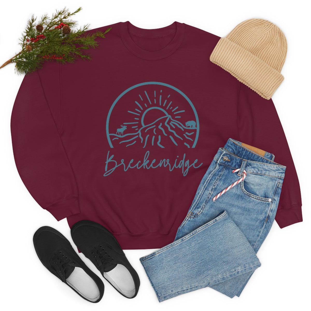 Breckenridge Colorado Unisex Heavy Blend Crewneck Sweatshirt