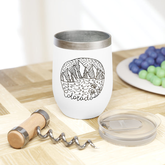 Colorado Chill Wine Tumbler, Colorado Gifts, Wine Tasting, Girls Weekend