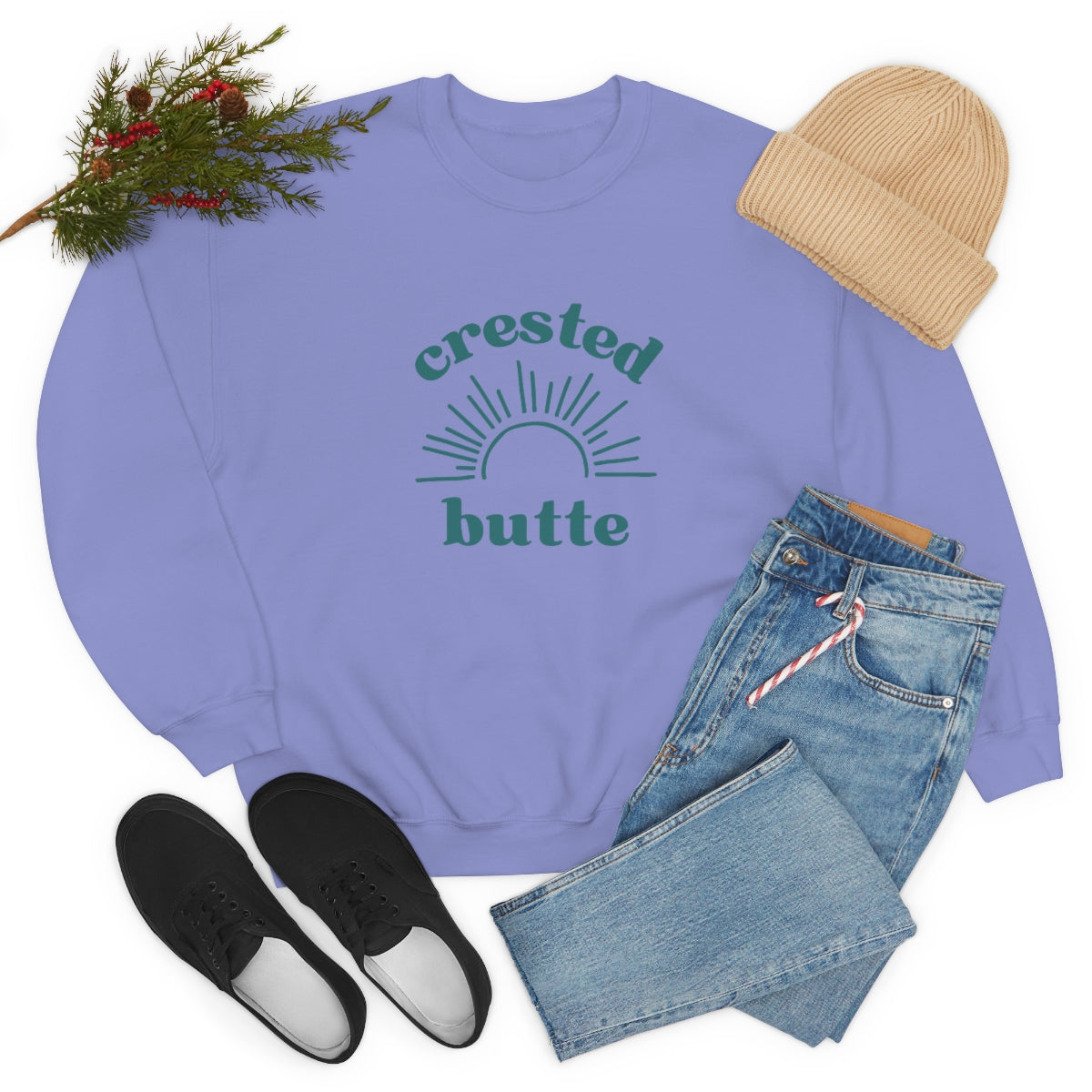 Crested Butte Colorado Unisex Heavy Blend Crewneck Sweatshirt