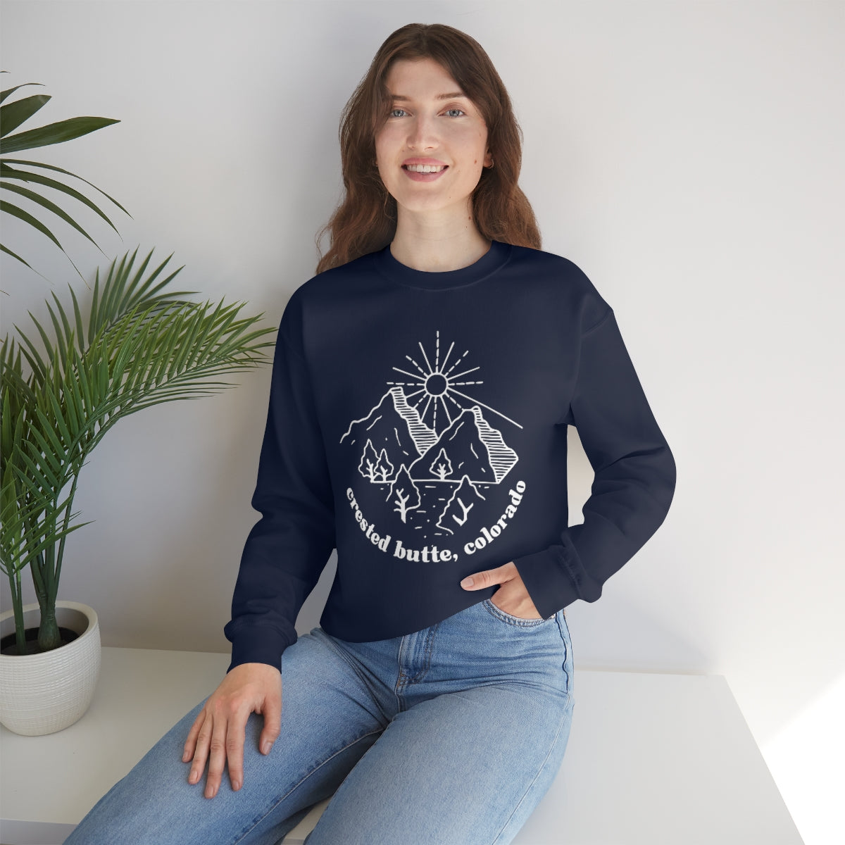 Crested Butte Sweatshirt, Colorado gifts, Skiing