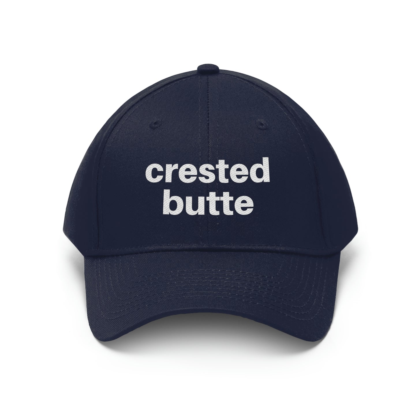 Crested Butte Unisex Twill Hat, Crested Butte Colorado, Colorado Gifts