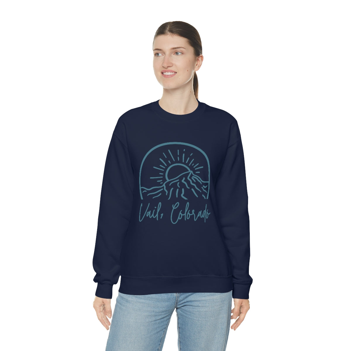 Vail, Colorado Unisex Heavy Blend Crewneck Sweatshirt