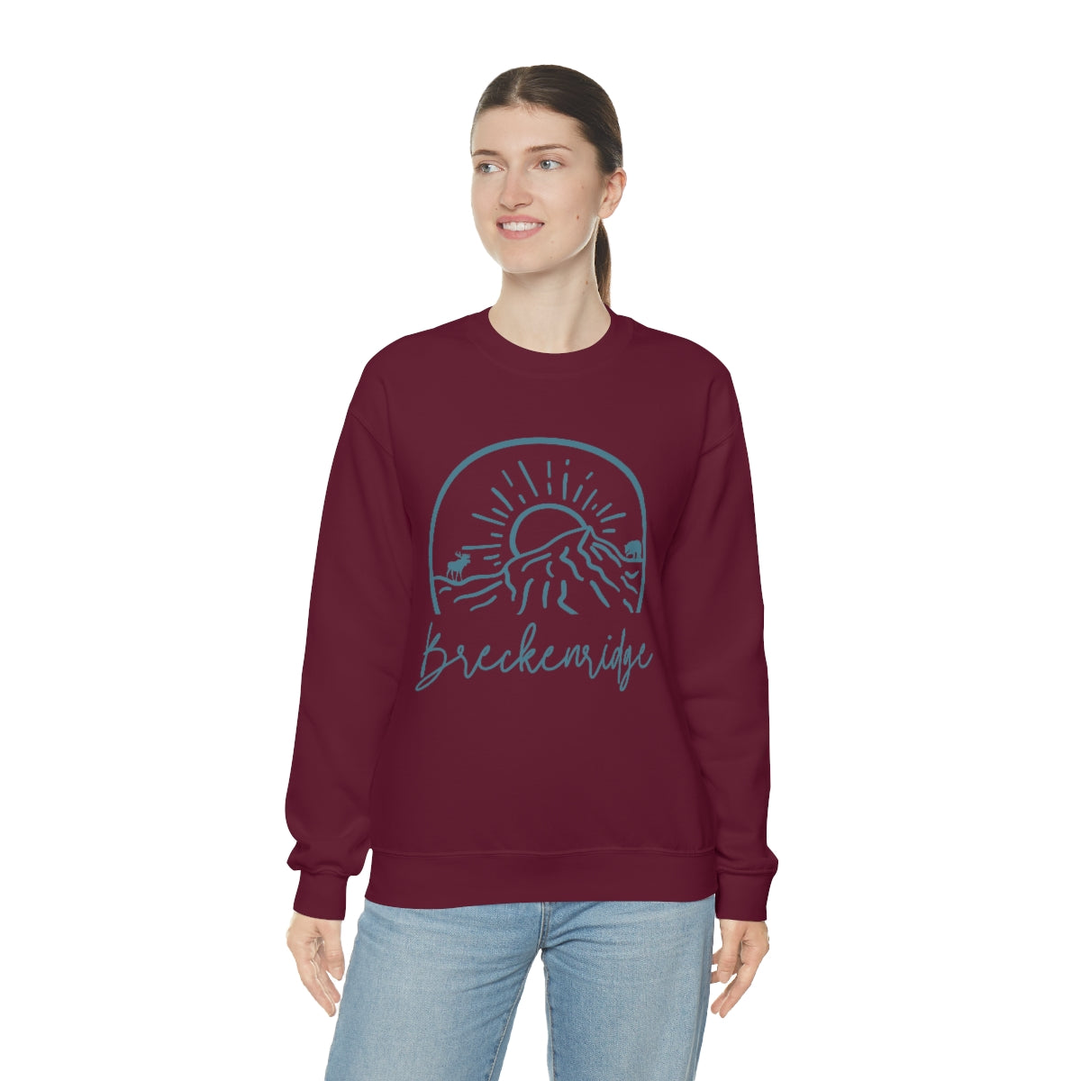 Breckenridge Colorado Unisex Heavy Blend Crewneck Sweatshirt