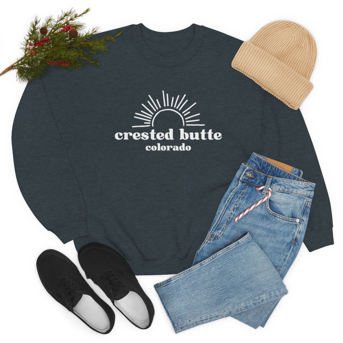 Crested Butte Unisex Heavy Blend Crewneck Sweatshirt