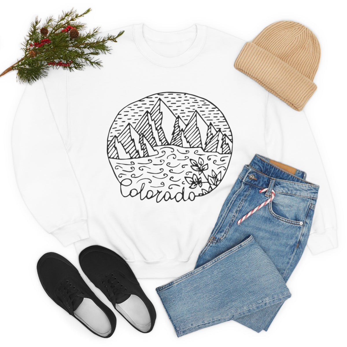 Colorado Crewneck Sweatshirt, Colorado Gifts, Colorado Apparel