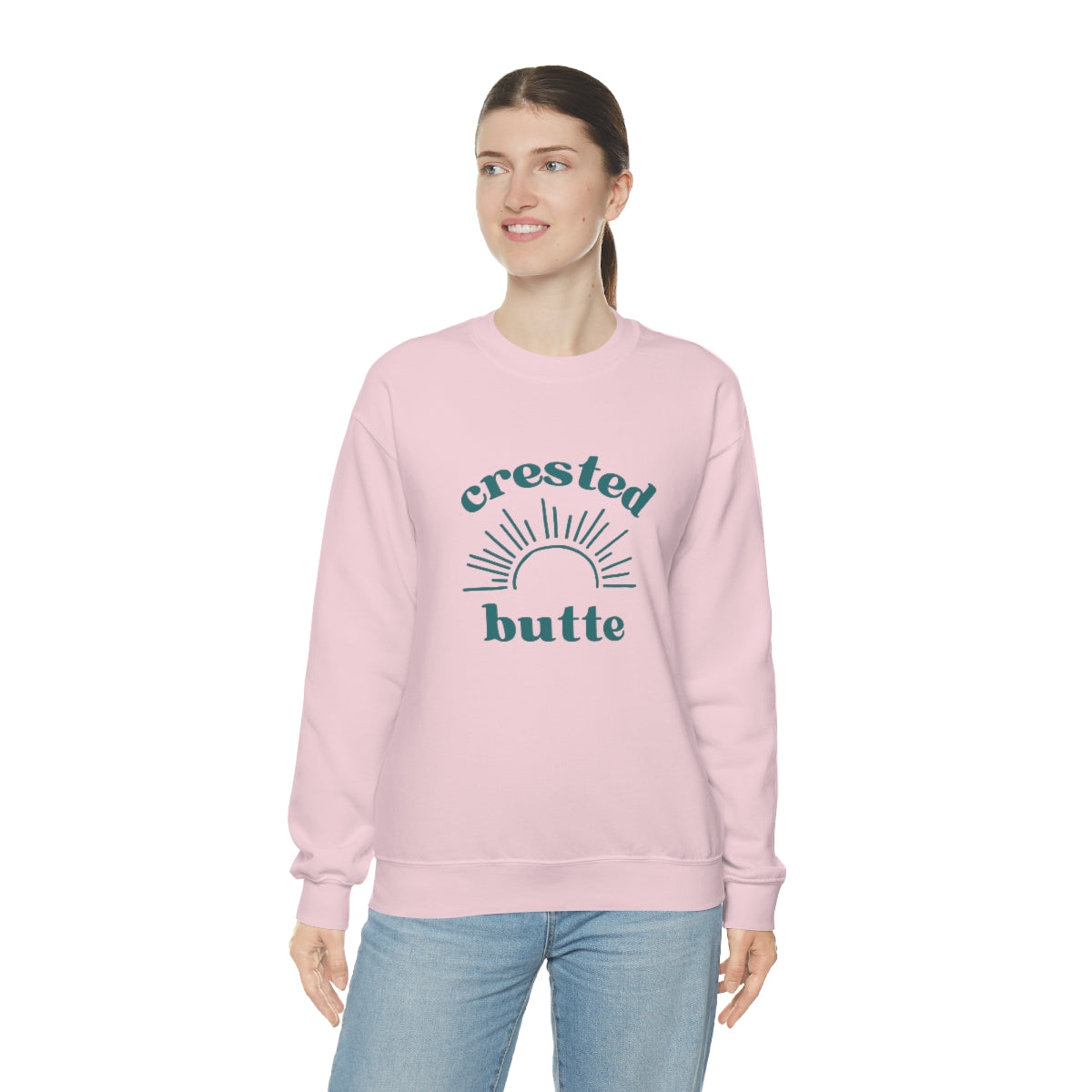 Crested Butte Colorado Unisex Heavy Blend Crewneck Sweatshirt