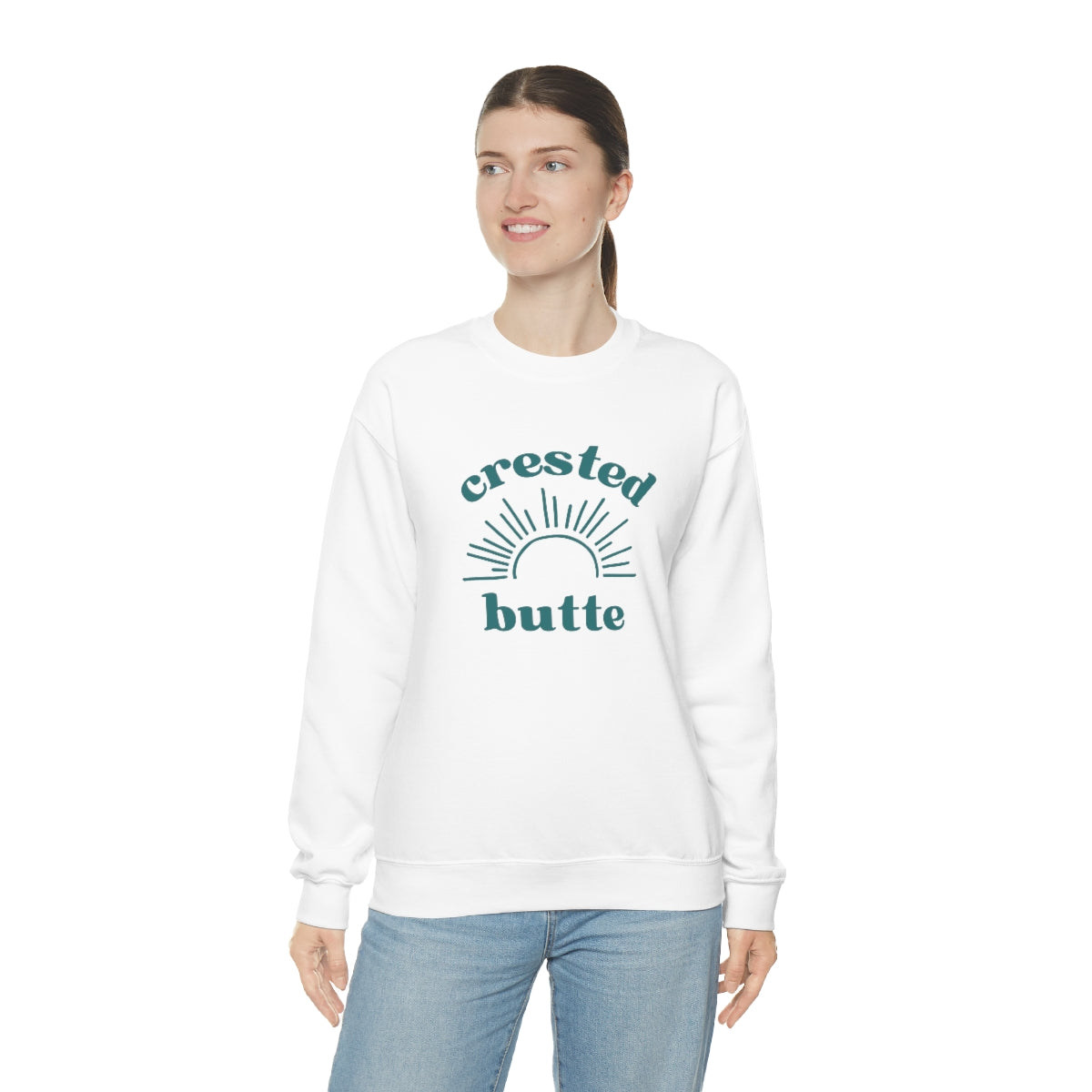 Crested Butte Colorado Unisex Heavy Blend Crewneck Sweatshirt