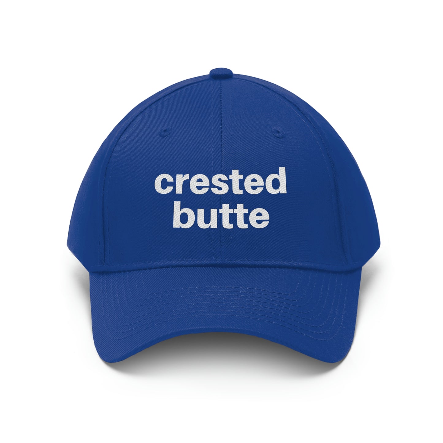 Crested Butte Unisex Twill Hat, Crested Butte Colorado, Colorado Gifts