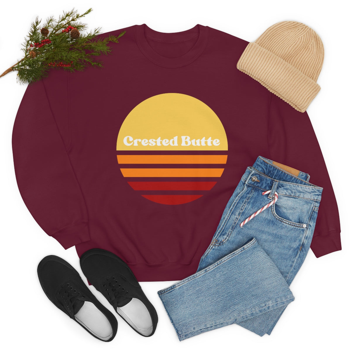 Crested Butte Sweatshirt, Colorado Gifts, Women's Colorado Sweatshirts, Unisex Heavy Blend Crewneck Sweatshirt