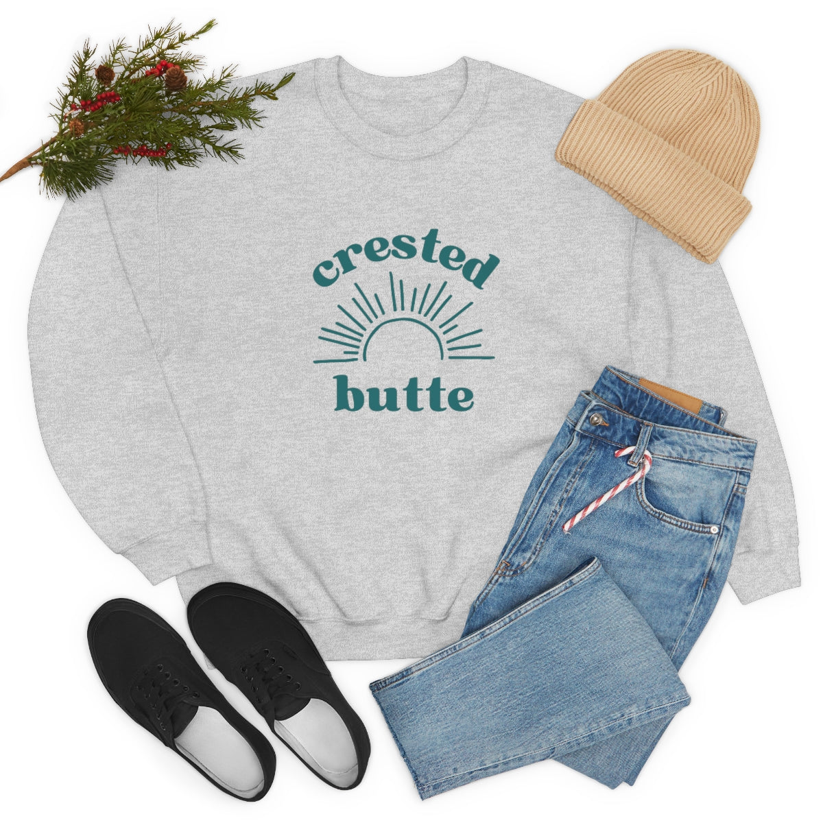 Crested Butte Colorado Unisex Heavy Blend Crewneck Sweatshirt