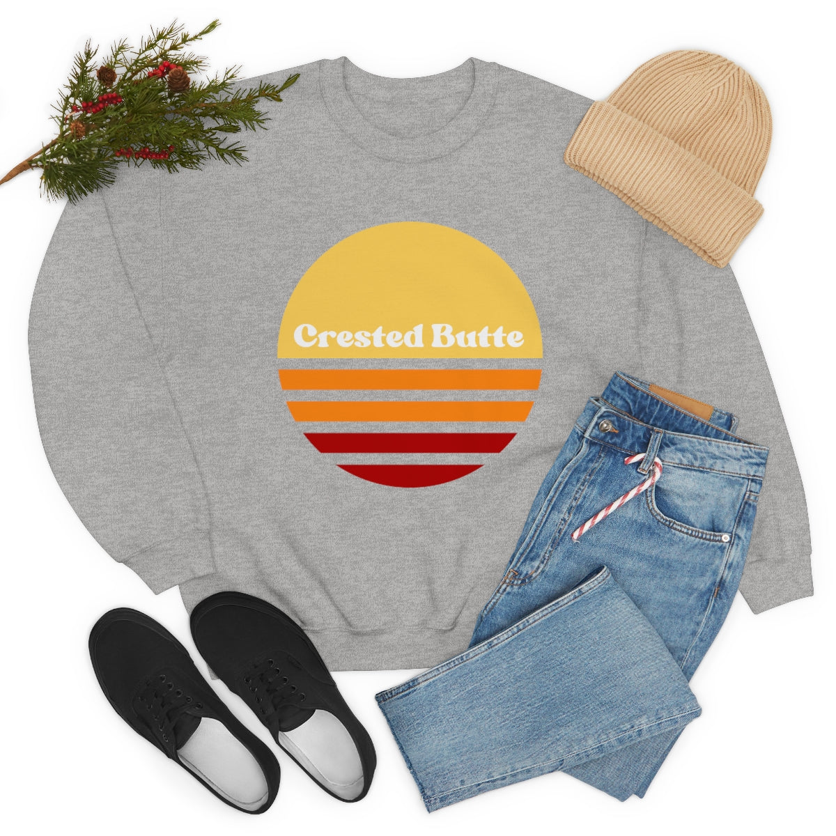 Crested Butte Sweatshirt, Colorado Gifts, Women's Colorado Sweatshirts, Unisex Heavy Blend Crewneck Sweatshirt