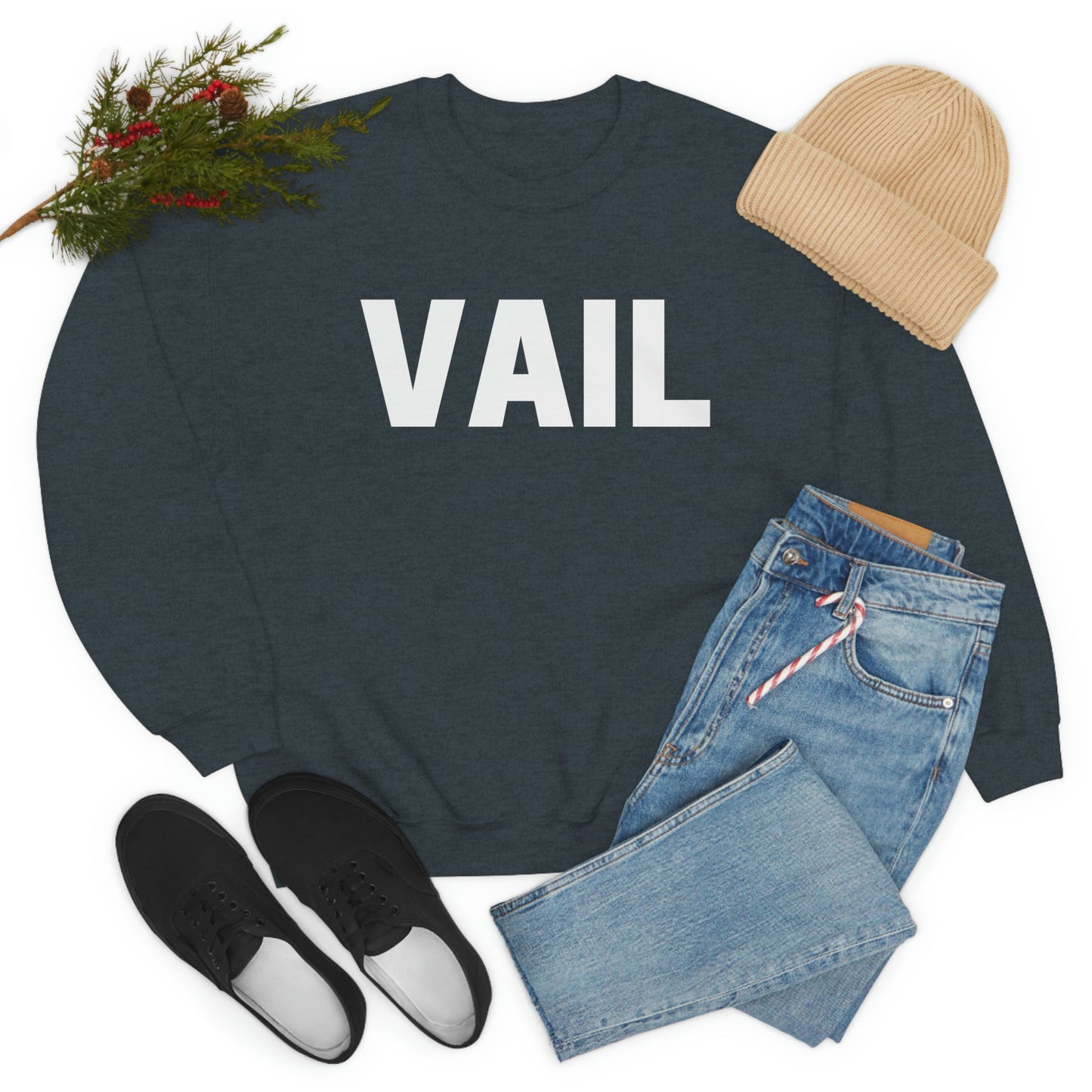 Vail Unisex Heavy Blend Crewneck Sweatshirt, Vail Colorado, Colorado Gifts