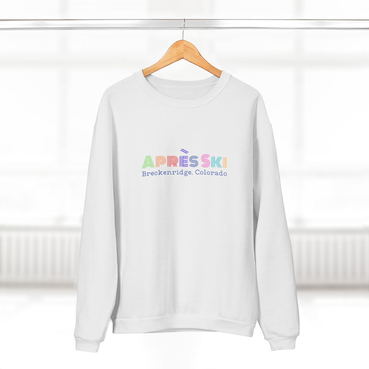 Apres Ski Unisex Crew Neck Sweatshirt | Colorado Gifts | Ski Trip Apparel