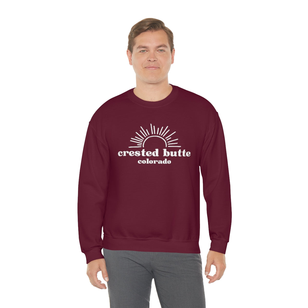 Crested Butte Unisex Heavy Blend Crewneck Sweatshirt