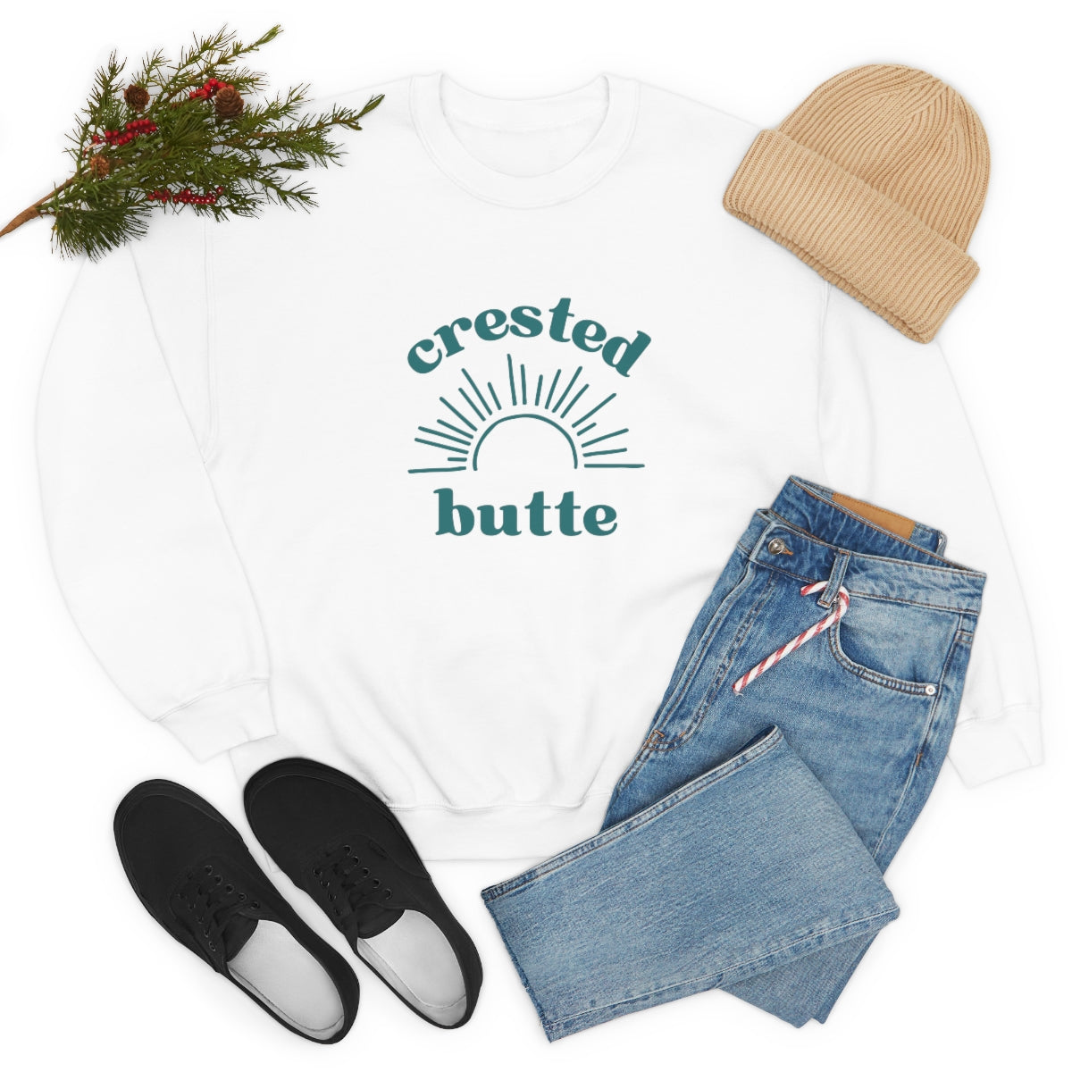 Crested Butte Colorado Unisex Heavy Blend Crewneck Sweatshirt