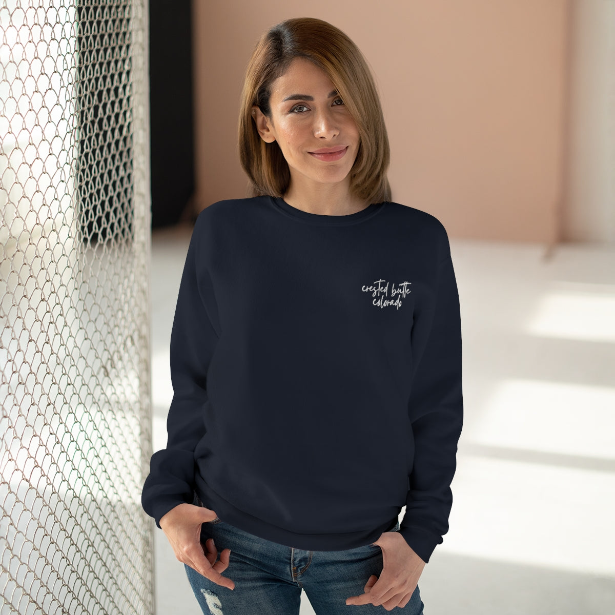 Crested Butte Unisex Crew Neck Sweatshirt, Colorado Gifts, Ski Weekend