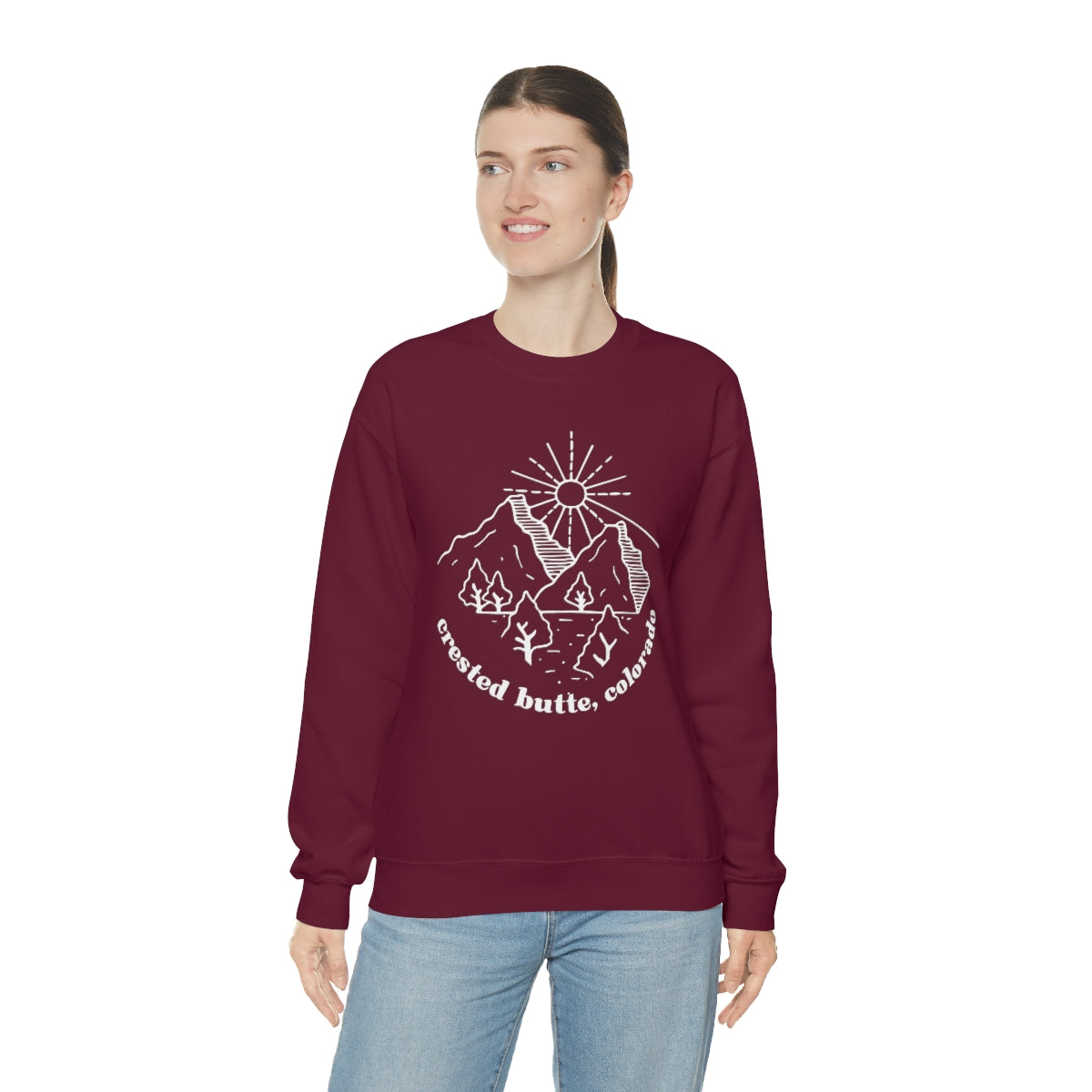 Crested Butte Sweatshirt, Colorado gifts, Skiing