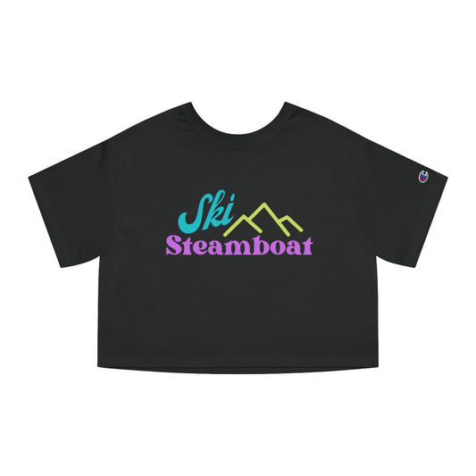 Steamboat Cropped T-Shirt,Ski Steamboat,Ski Colorado,Colorado Gifts