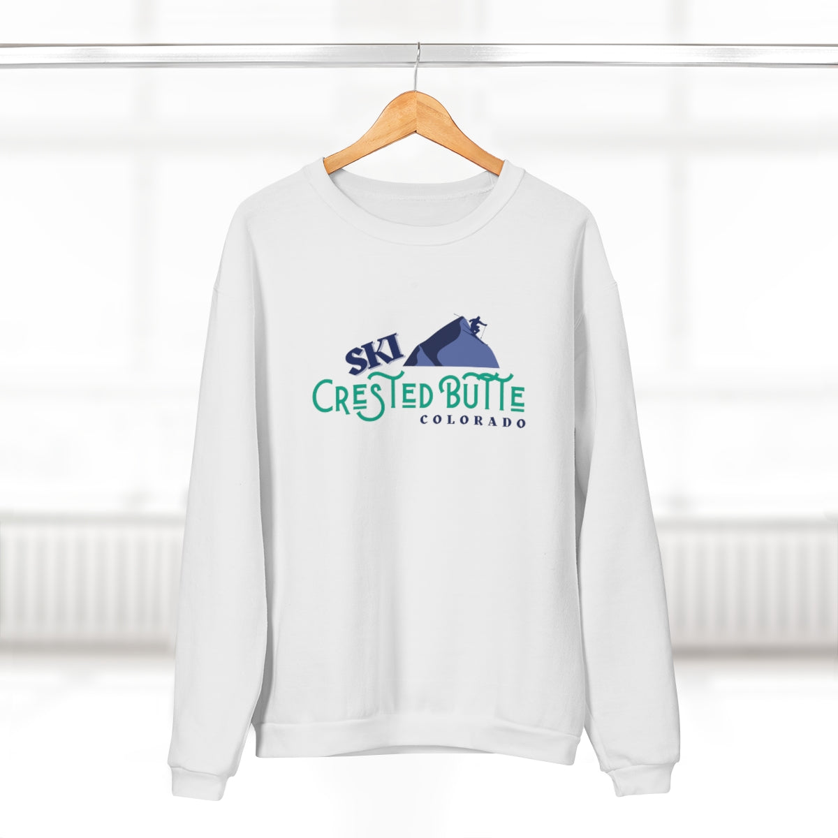 Crested Butte Unisex Crew Neck Sweatshirt | Colorado Gifts | Ski Weekend