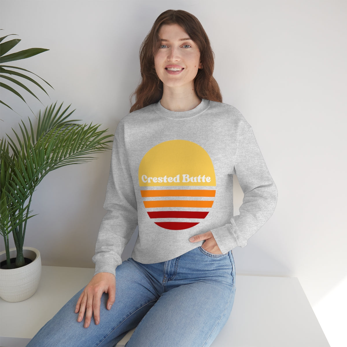 Crested Butte Sweatshirt, Colorado Gifts, Women's Colorado Sweatshirts, Unisex Heavy Blend Crewneck Sweatshirt