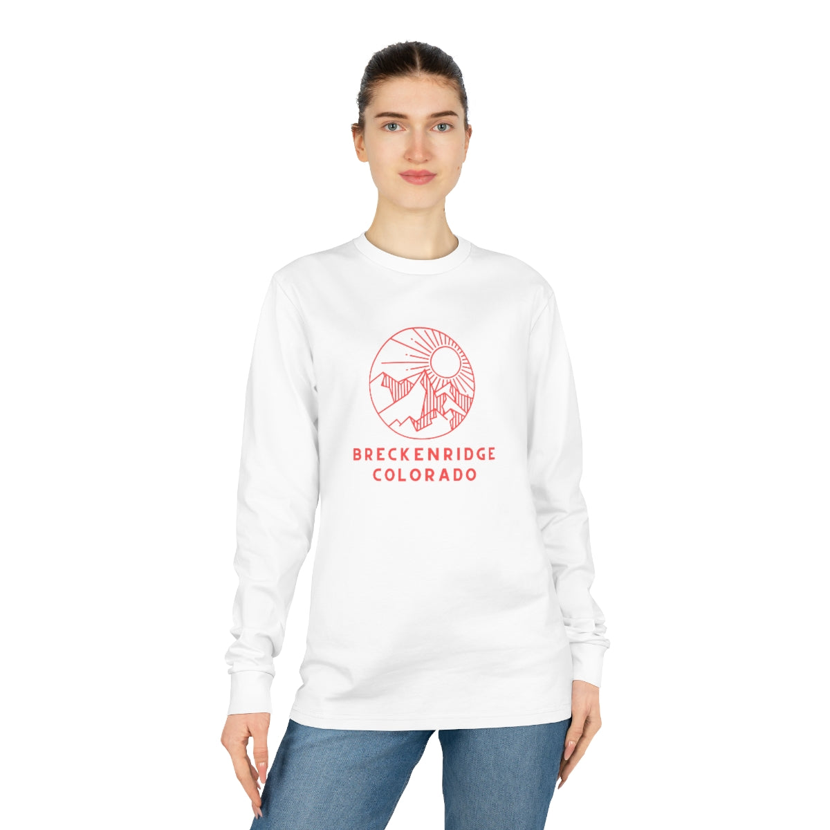 Breckenridge Colorado Unisex Shifts Dry Organic Long Sleeve Tee